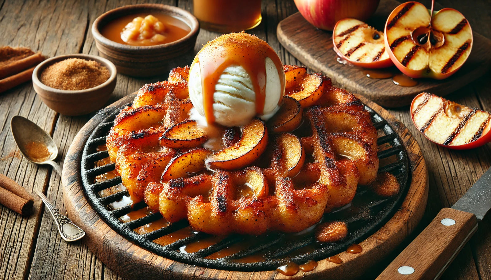  freshly made apple fritters