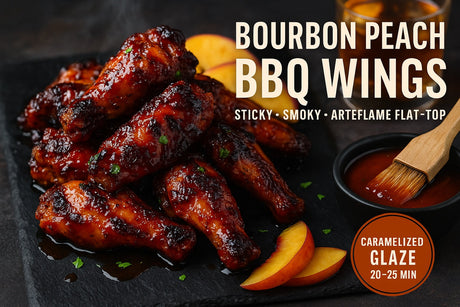 BOURBON PEACH BBQ WINGS