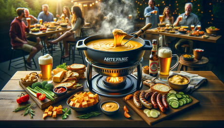 Beer and Cheddar Cheese Fondue Recipe | Arteflame Grill Cooking