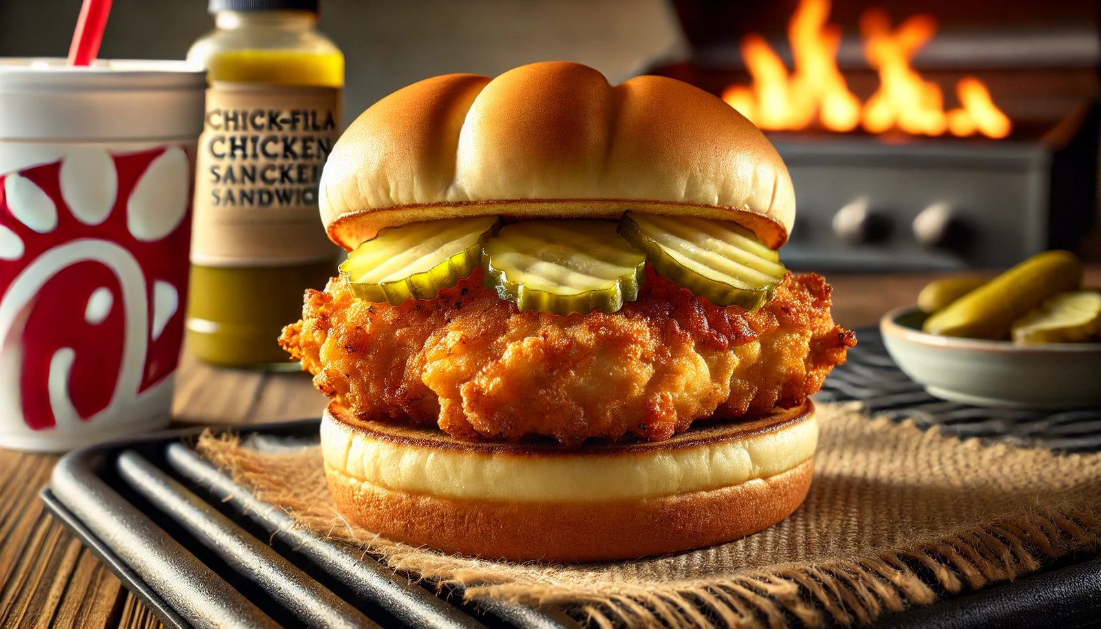 Chick-fil-A style chicken sandwich