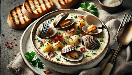 Grilled Clam Chowder on the Arteflame Grill - Creamy and Smoky