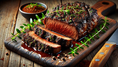 Coffee-Crusted Steak Grilled on Arteflame Cooktop