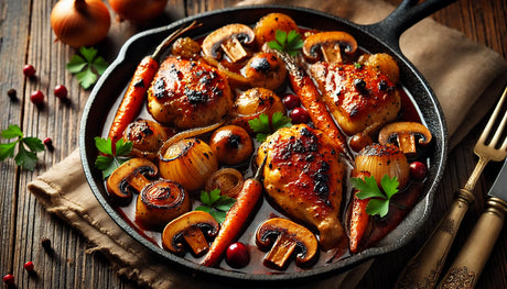 Grilled Coq au Vin on the Arteflame Grill - Smoky French Recipe