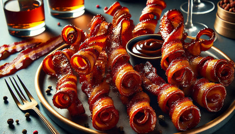 Crispy Maple-Glazed Bacon Twists perfect for cocktail hour