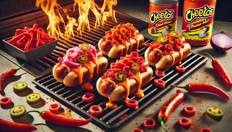 Flaming Hot Cheeto Hotdogs