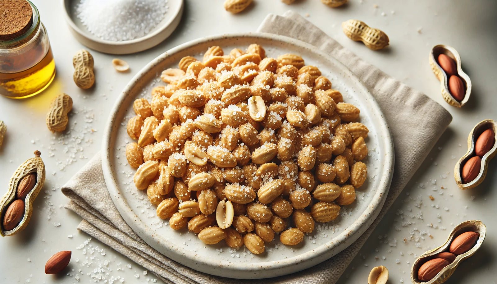 Golden Toasted Peanuts on Flat Top Griddle