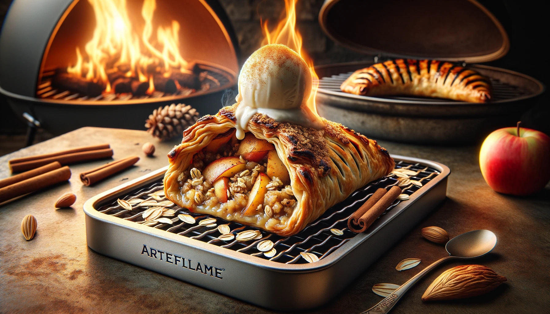 Grilled Apple Turnover Recipe | Arteflame Grill Desserts