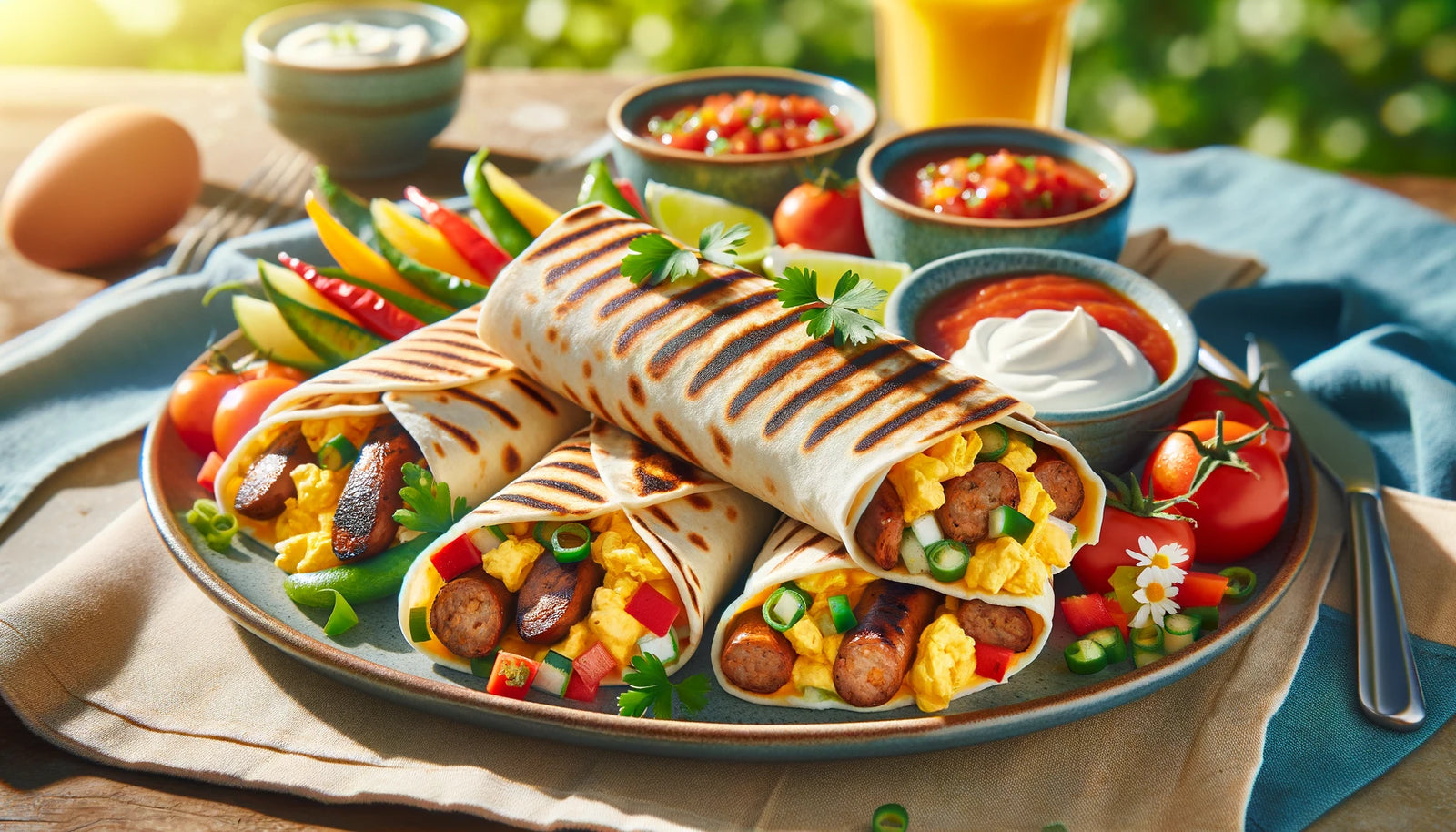 Grilled Breakfast Burrito Recipe on the Arteflame Grill