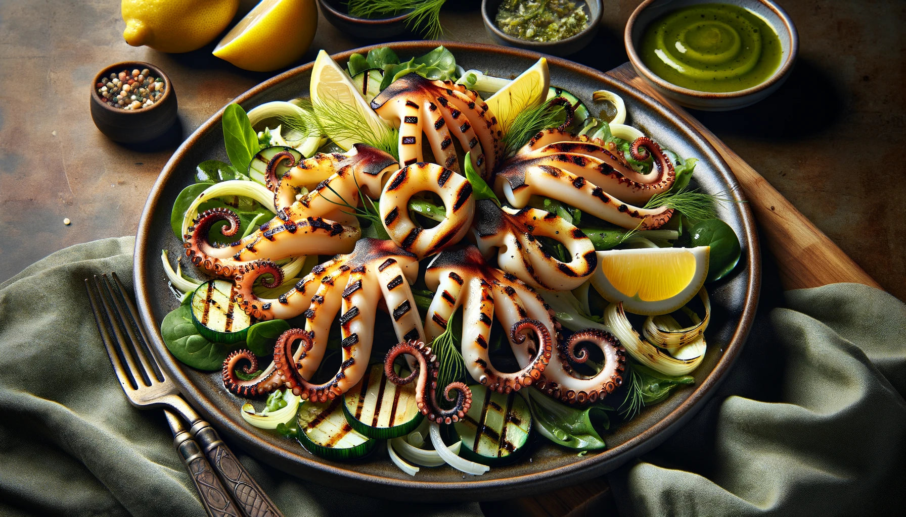 Grilled Calamari Salad Recipe - Arteflame Grill Perfection