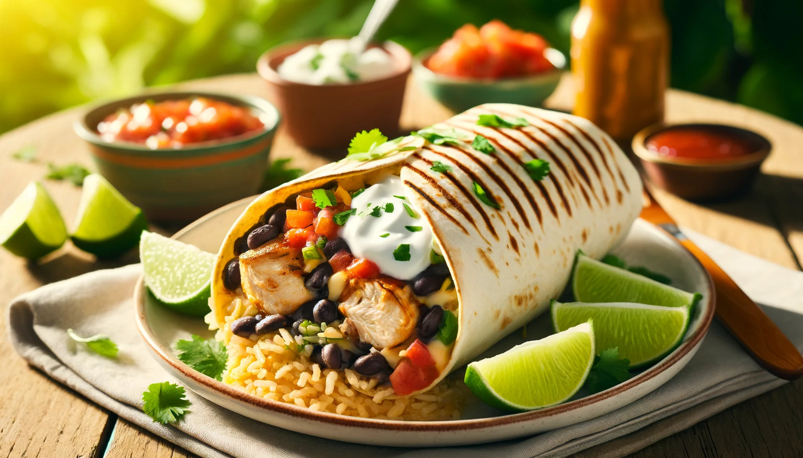 Grilled Chicken Burrito Recipe on the Arteflame Grill