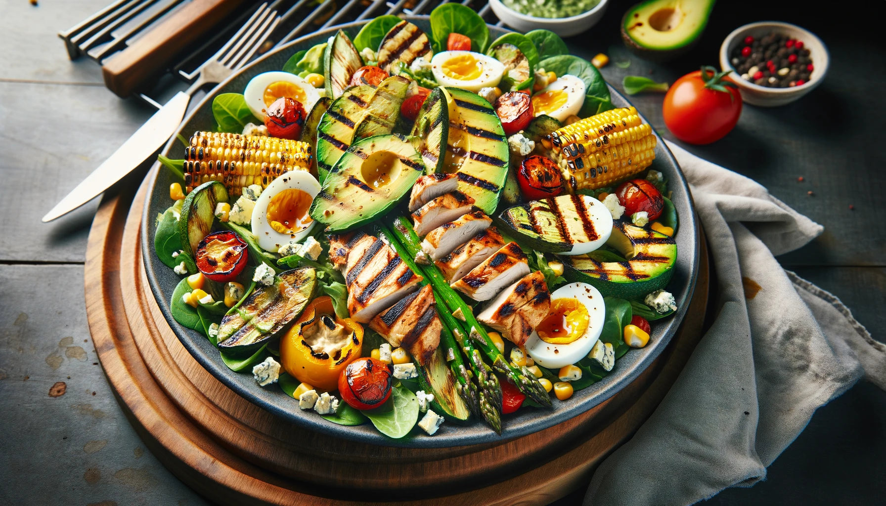 Grilled Cobb Salad on Arteflame Grill: A Fresh Take on a Classic
