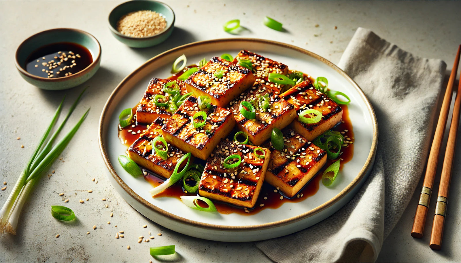 Grilled Crispy Tofu on Arteflame Grill