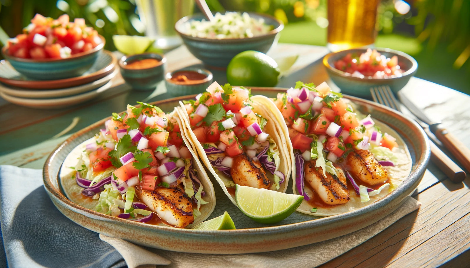 Grilled Fish Taco Recipe on the Arteflame Grill