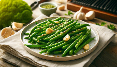 Grilled Green Beans with Garlic and Lemon - Perfectly Seared