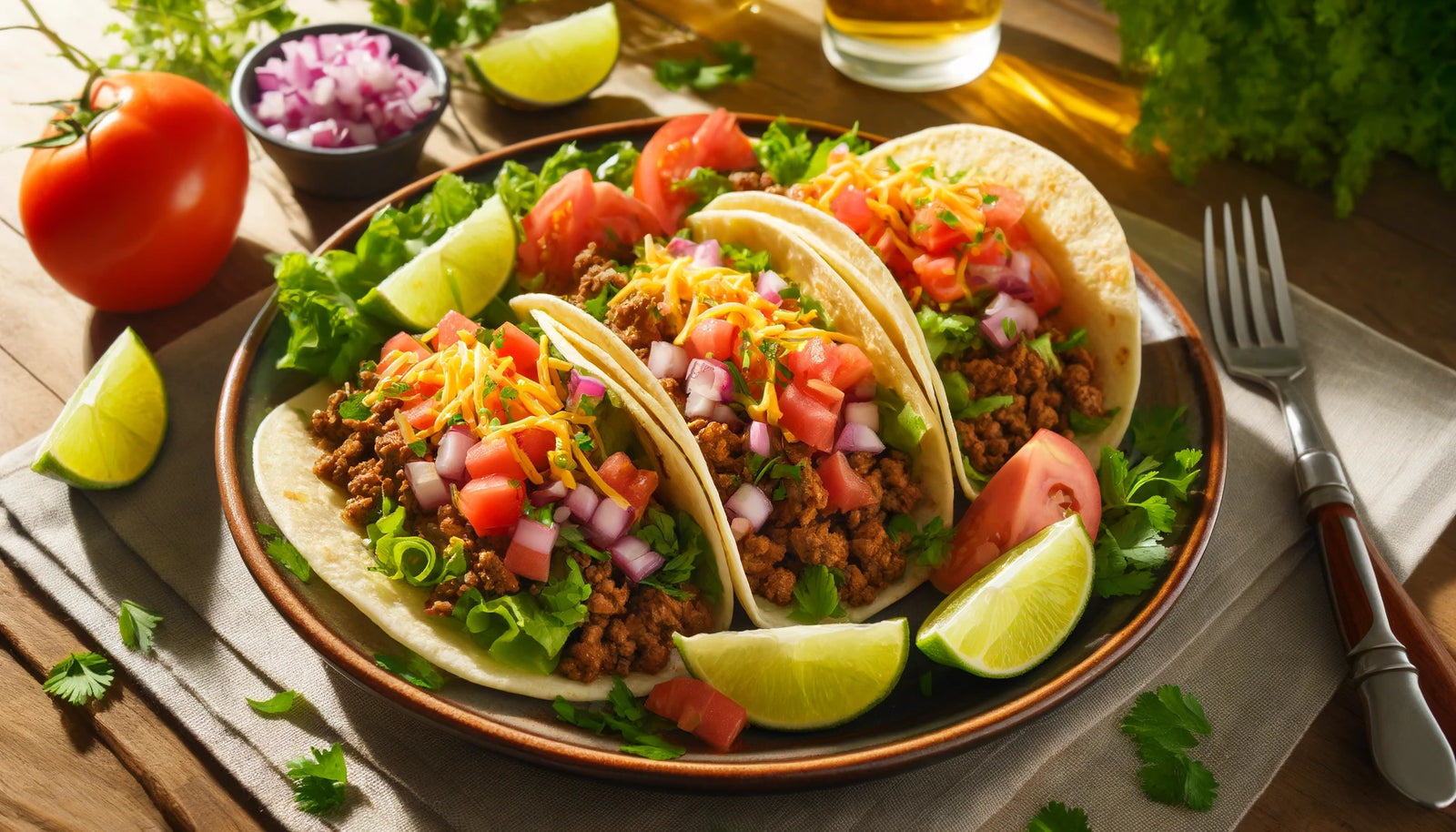 Grilled Ground Beef Taco Recipe on the Arteflame Grill