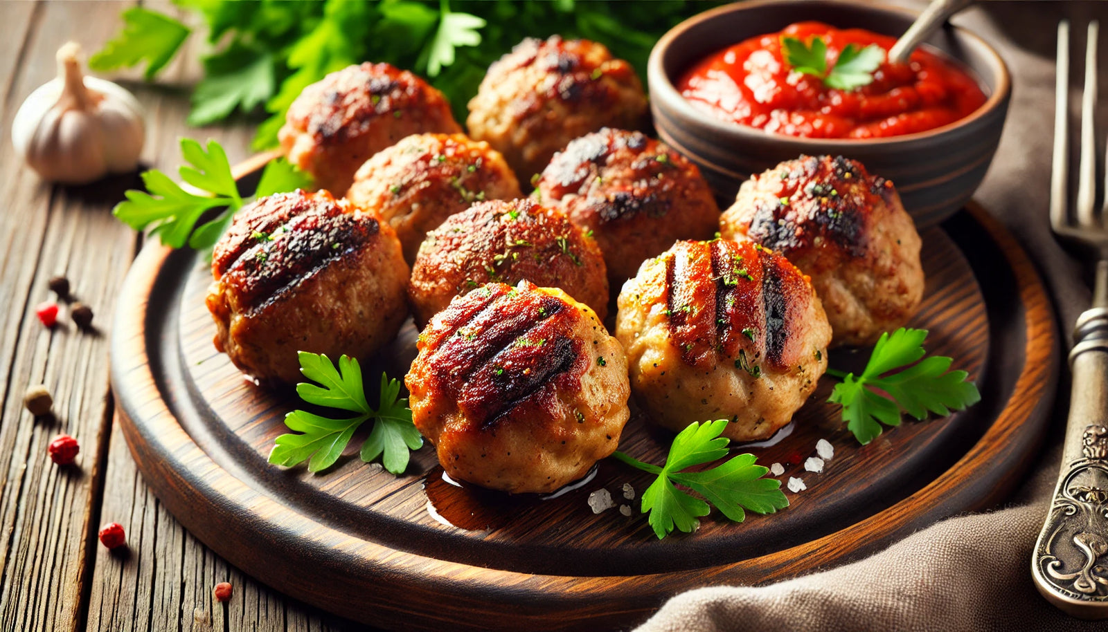 Grilled Meatballs on the Arteflame Grill - Juicy and Smoky