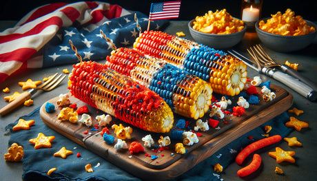 Grilled Red, White & Blue Corn Recipe | Patriotic BBQ | Arteflame Grill