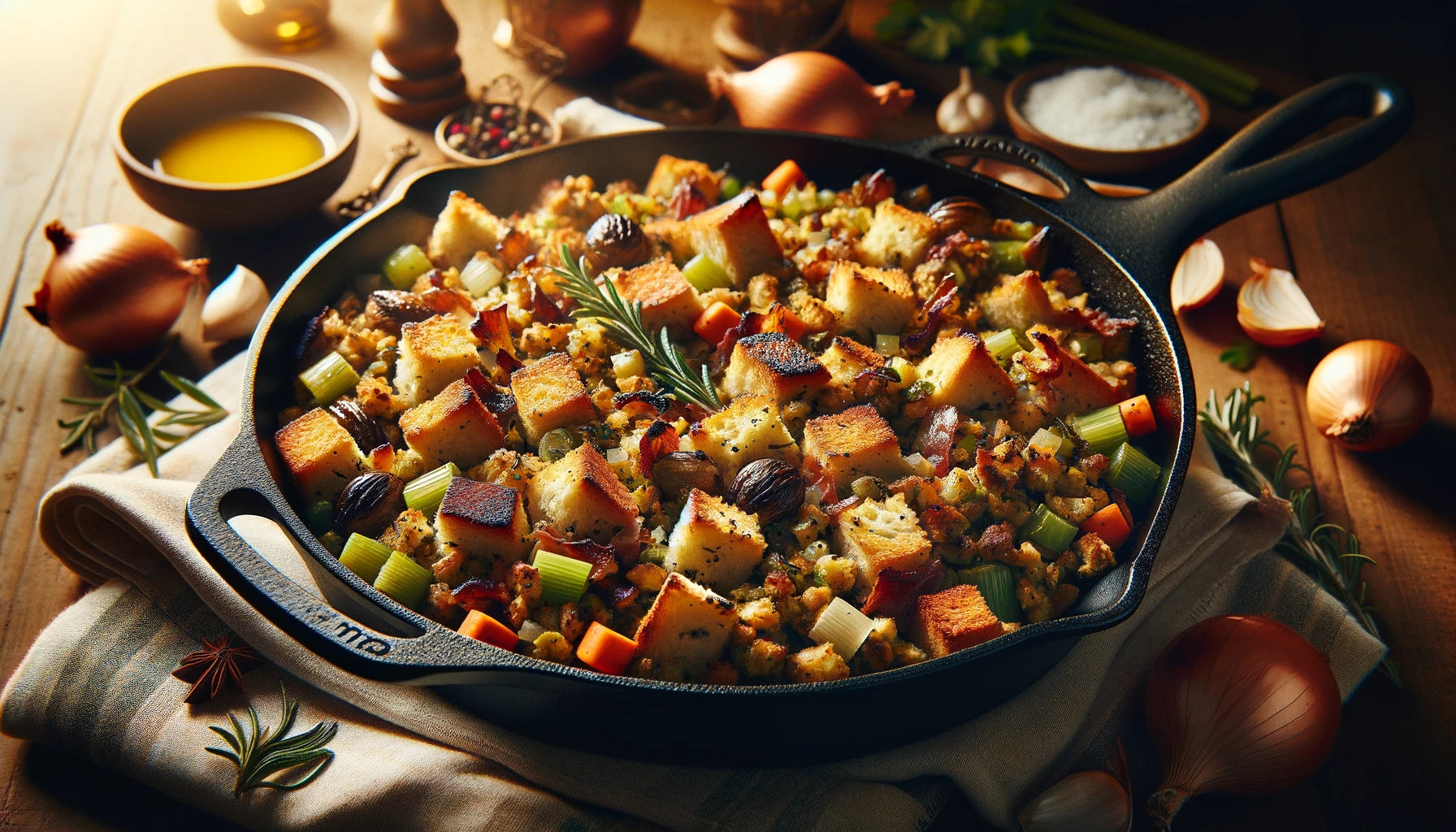 Grilled Skillet Stuffing Recipe: A Thanksgiving Delight on Your Arteflame Grill