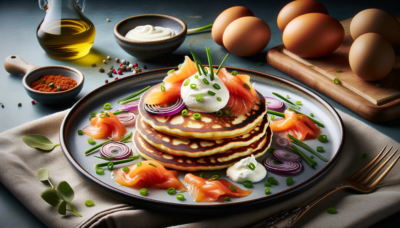Grilled Smoked Salmon Pancakes Recipe | Arteflame Grill Favorites