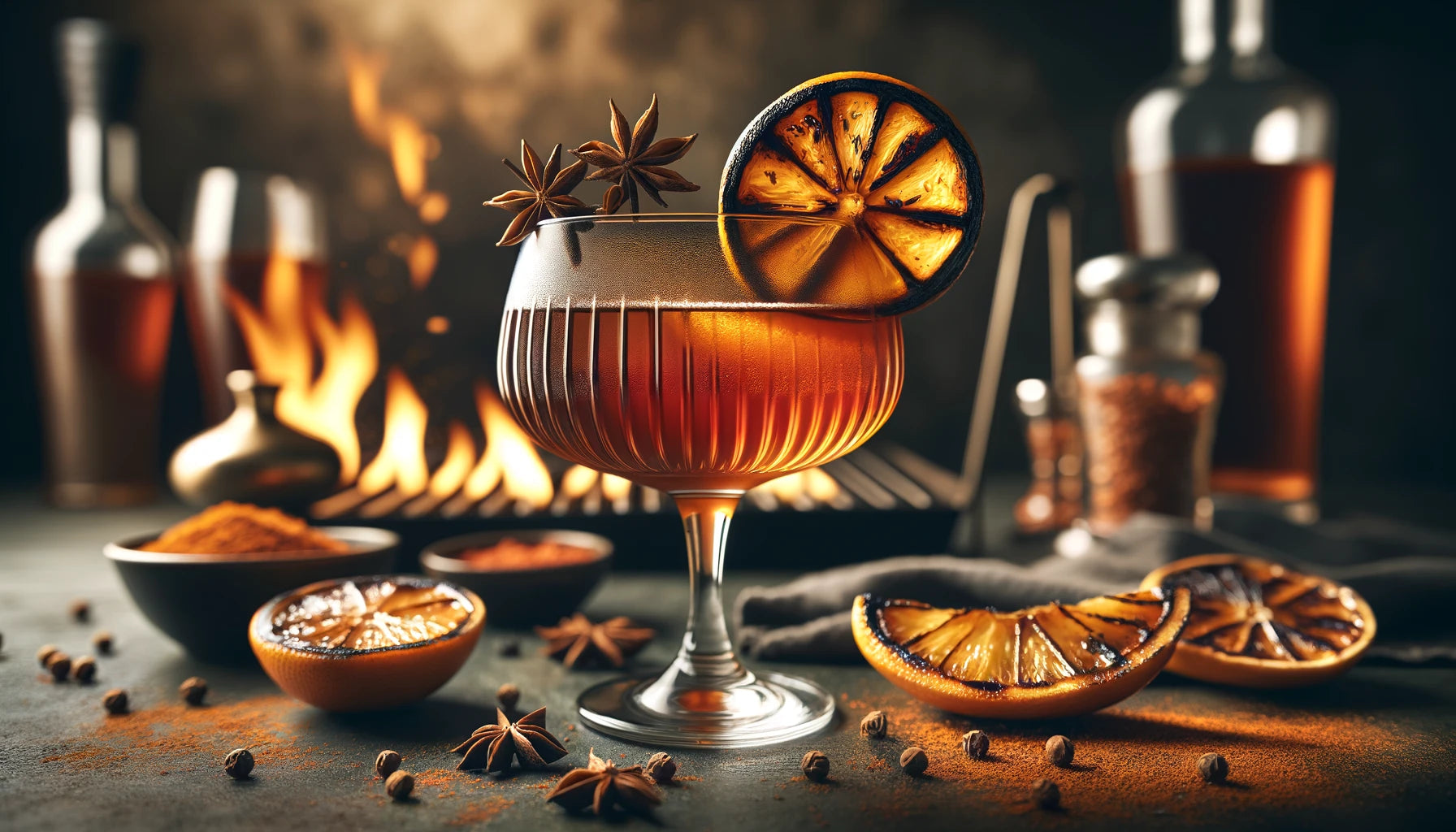 Grilled Spiced Sidecar Cocktail Recipe on Arteflame Grill