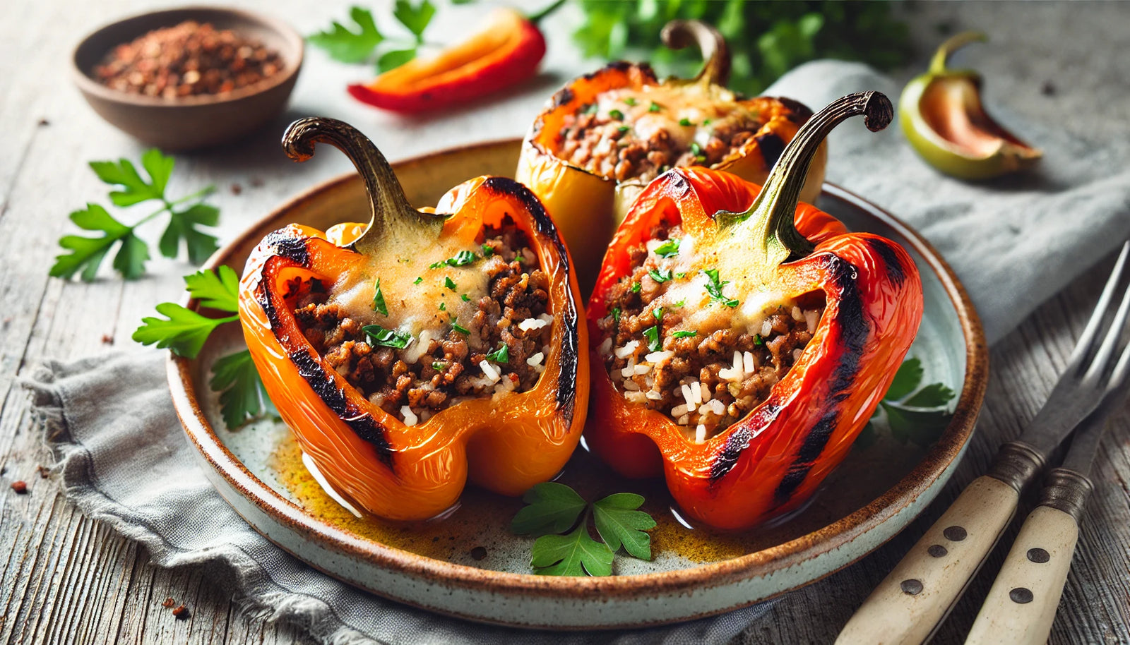 Grilled Stuffed Bell Peppers