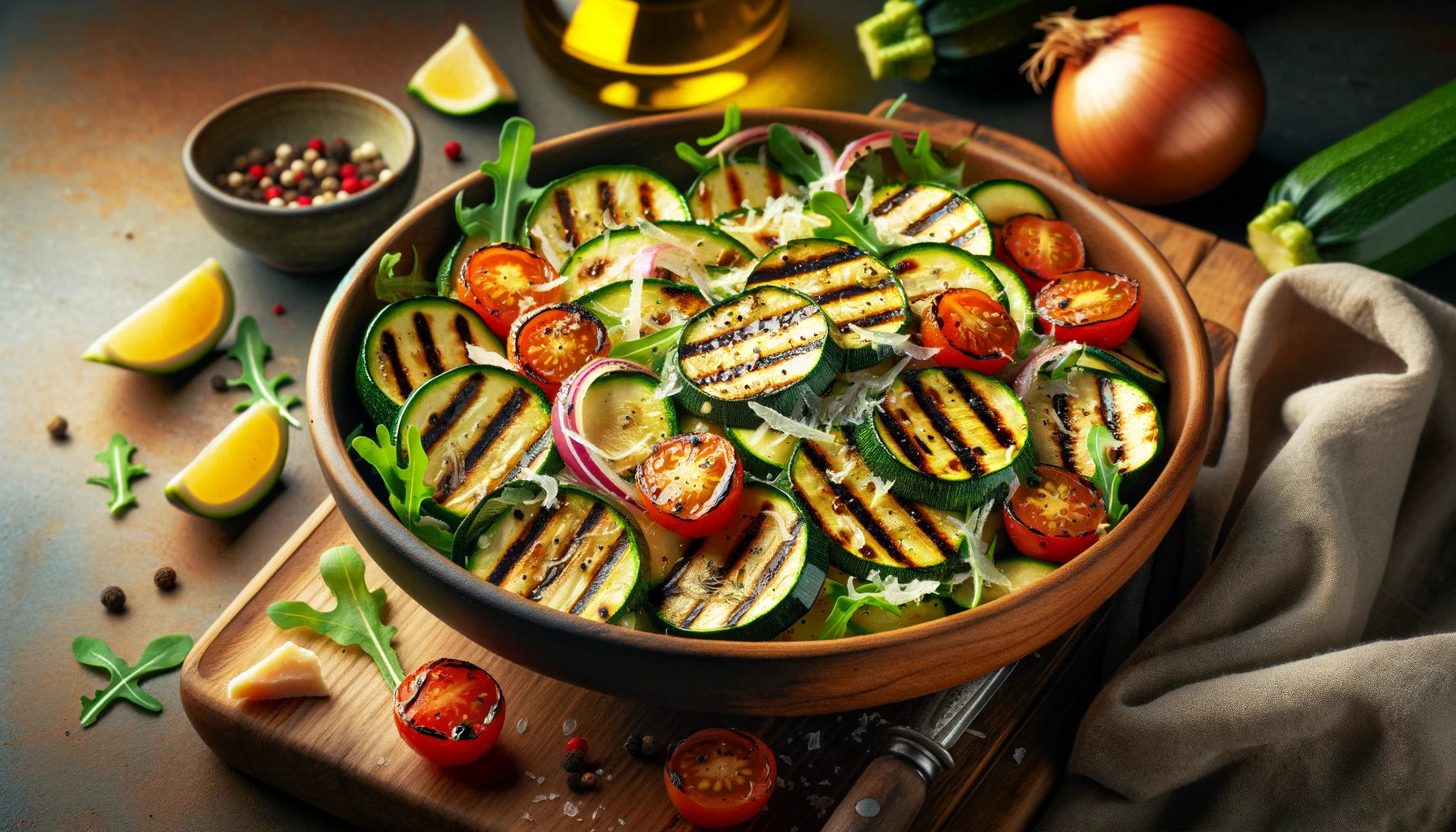 Grilled Zucchini Salad Recipe: A Low-Carb Delight on Arteflame Grill