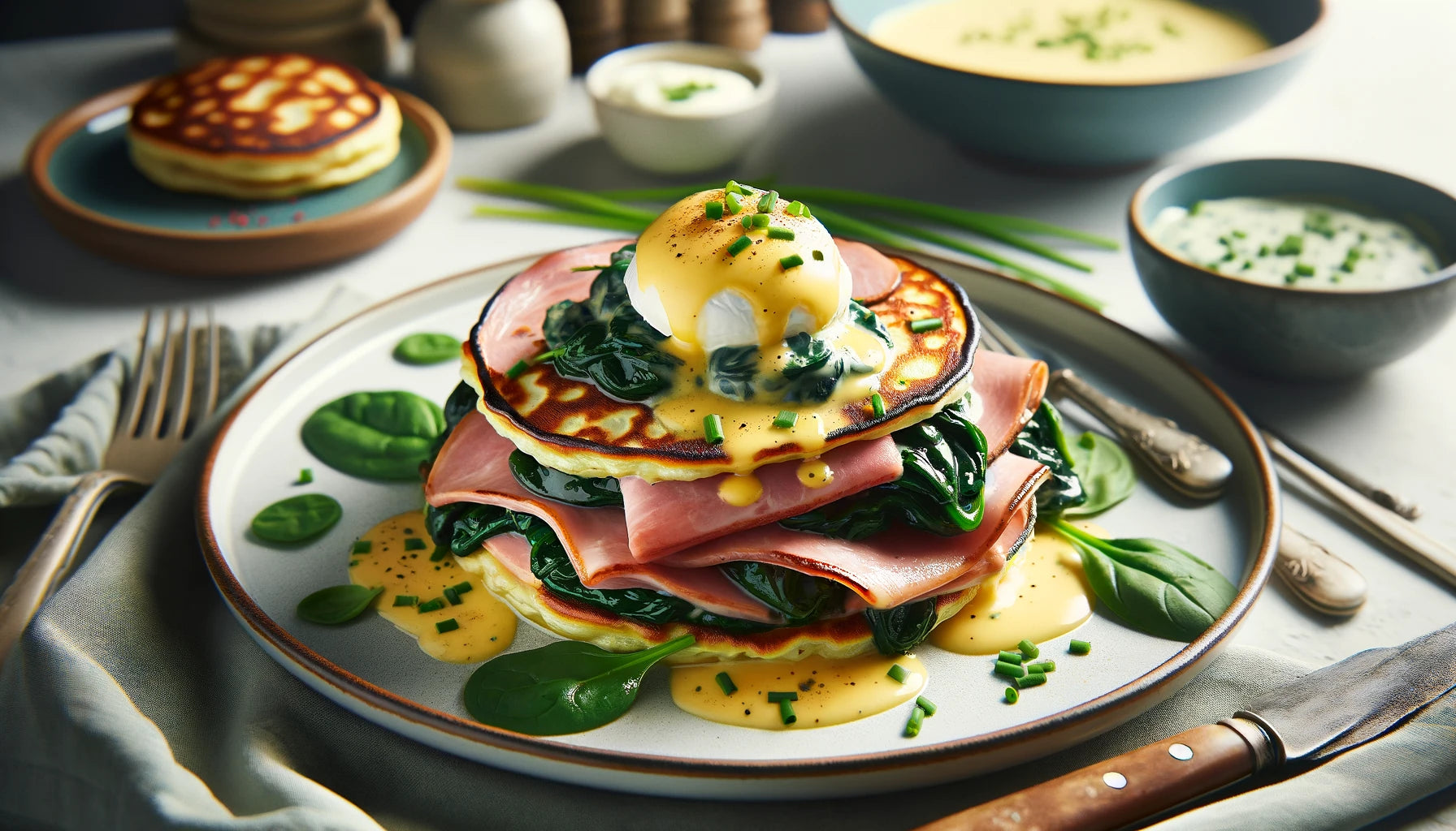 Grilled Ham and Spinach Blinis Recipe | Arteflame Grill Cooking