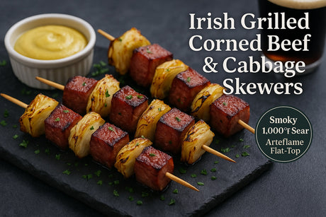 Irish Grilled Corned Beef & Cabbage Skewers