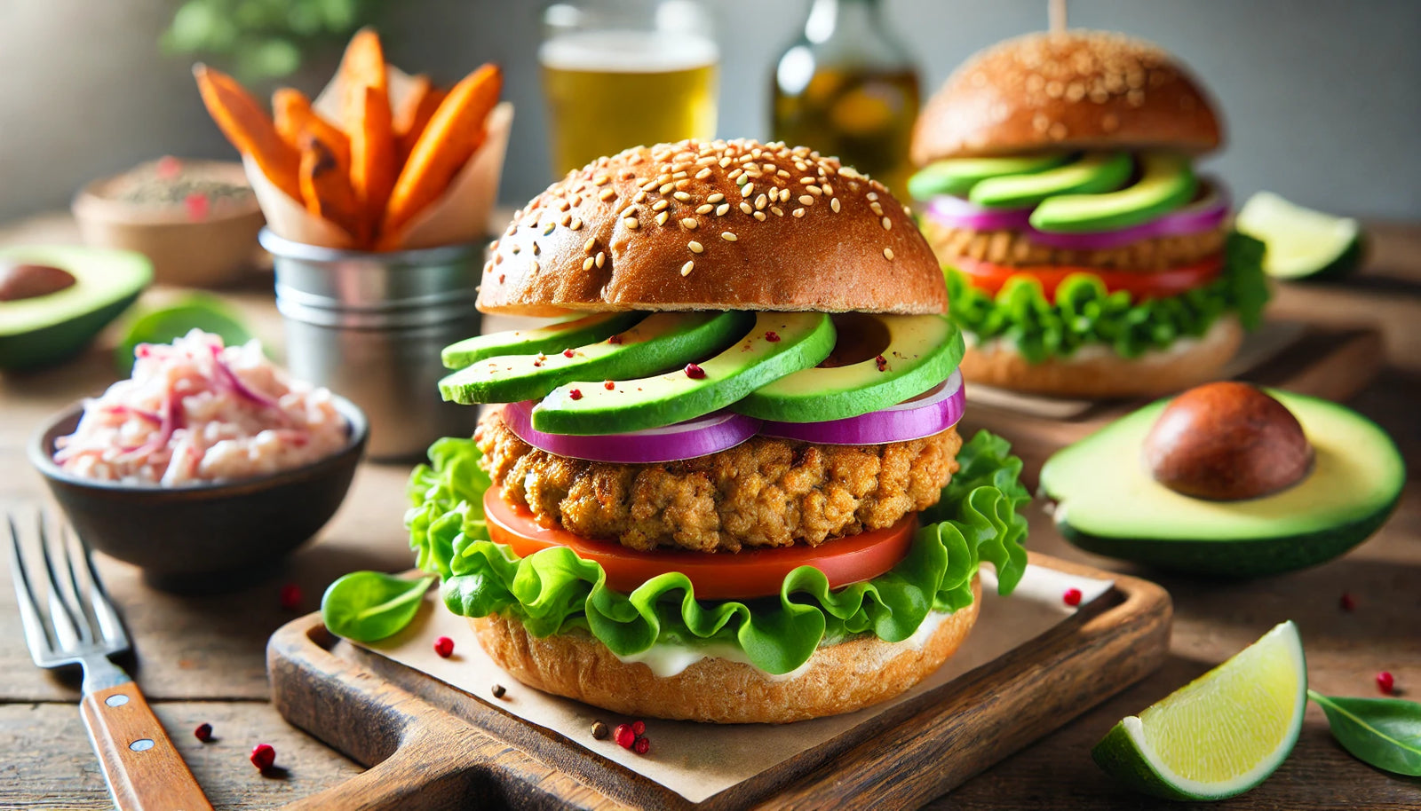 Juicy Ground Turkey Burgers with Fresh Toppings