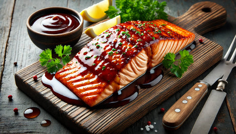 Kinder's Honey BBQ Sauce Grilled Salmon on Arteflame Cooktop