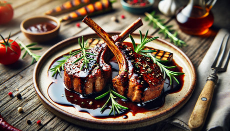 Lamb Chops with Balsamic Reduction