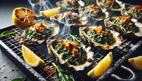 Oysters Rockefeller on the Arteflame Grill