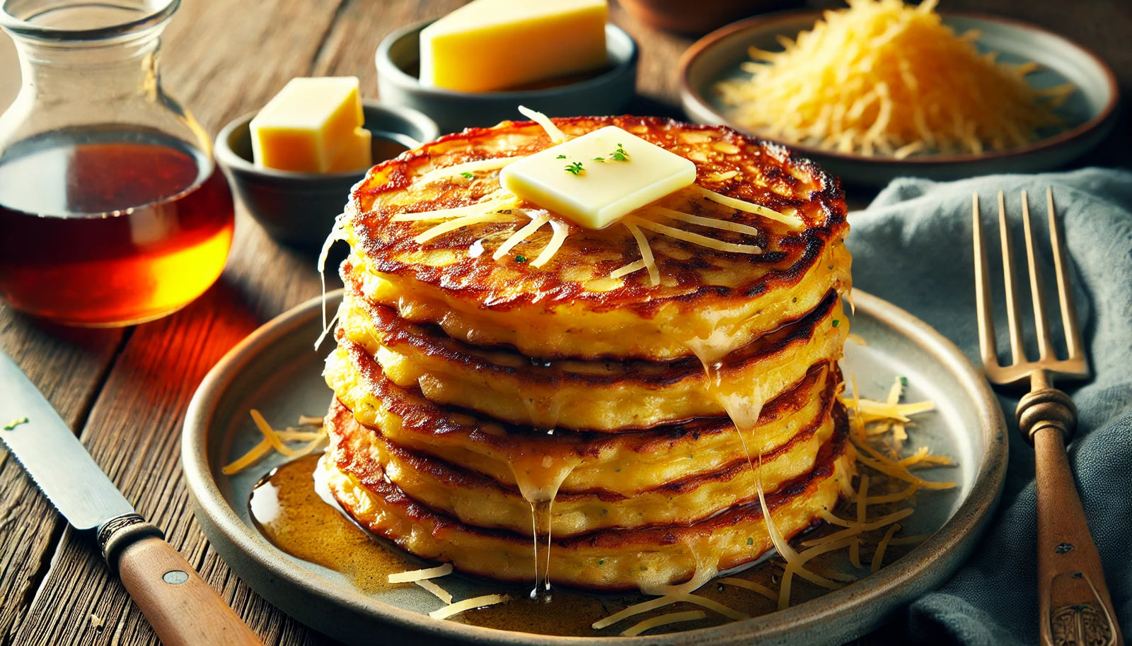 Perfect Grilled Cheese Pancakes 