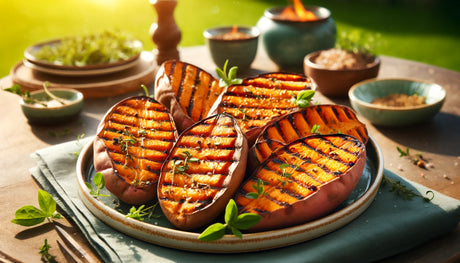 Perfectly Grilled Baked Sweet Potatoes on the Arteflame Grill