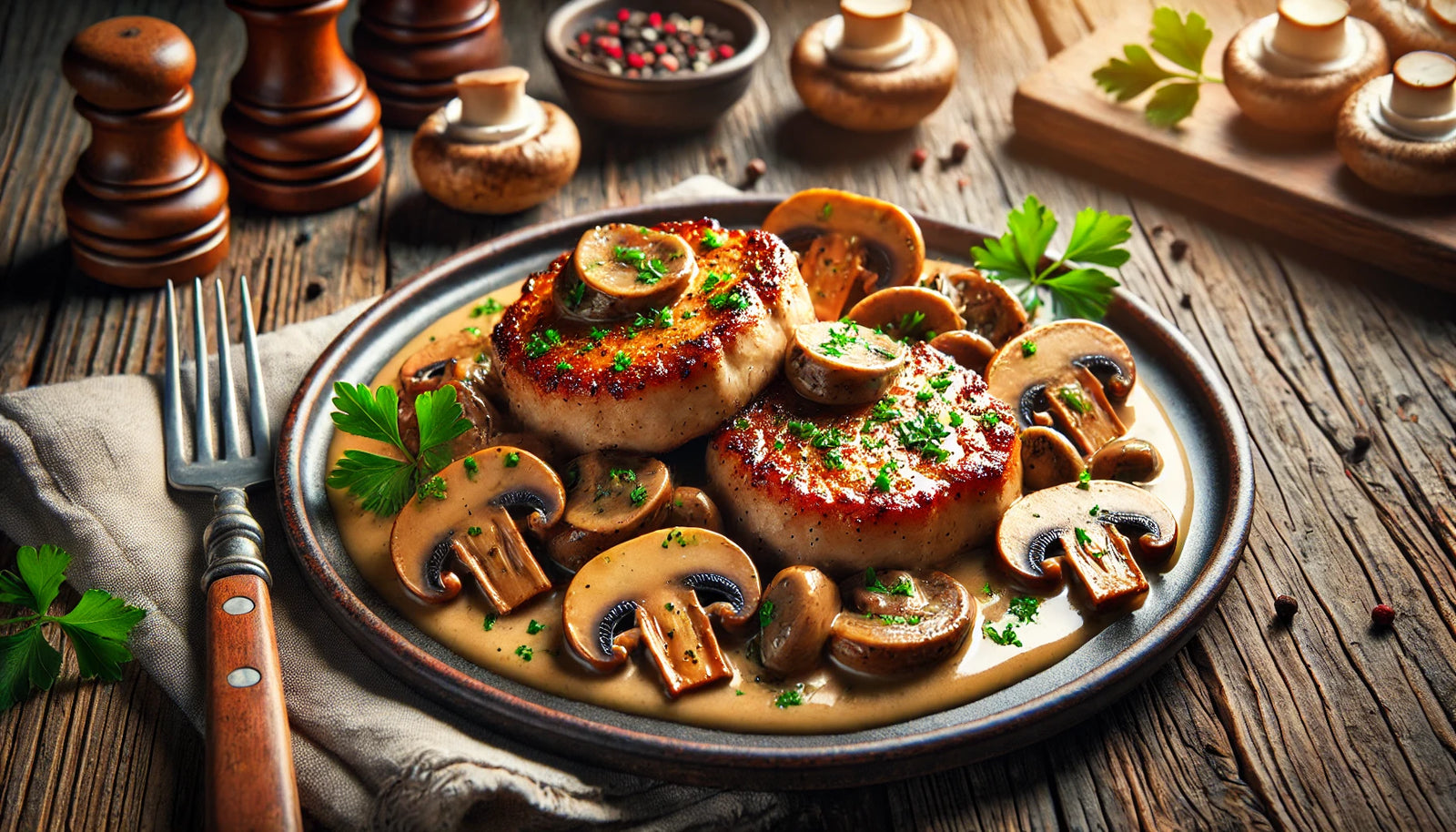 Pork Marsala with Mushrooms