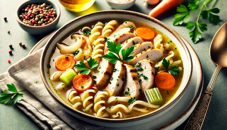 Ultimate Arteflame Grilled Chicken Noodle Soup