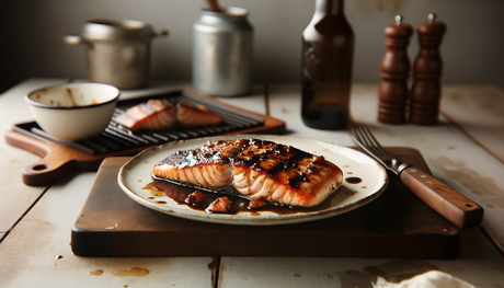 Arkansas Molasses Glazed Grilled Salmon