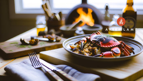Fire-Seared Alaska Dungeness Crab on Arteflame Grill