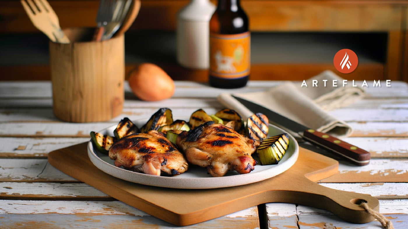 Grilled Greek Chicken Thighs - Juicy & Flavorful