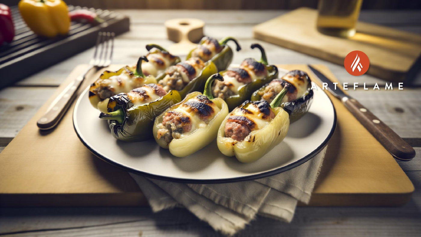 Ohio Grilled Stuffed Hungarian Peppers