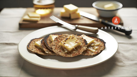 British Toasted Oatcakes with Grilled Cheese