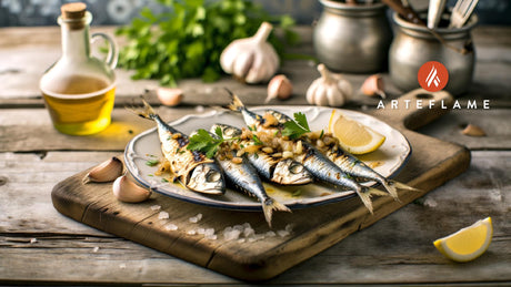 Italian Grilled Sardines with Garlic and Parsley