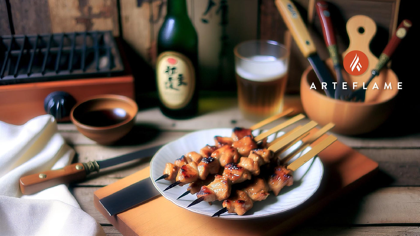 Japanese Teriyaki Chicken Skewers on the Arteflame Grill