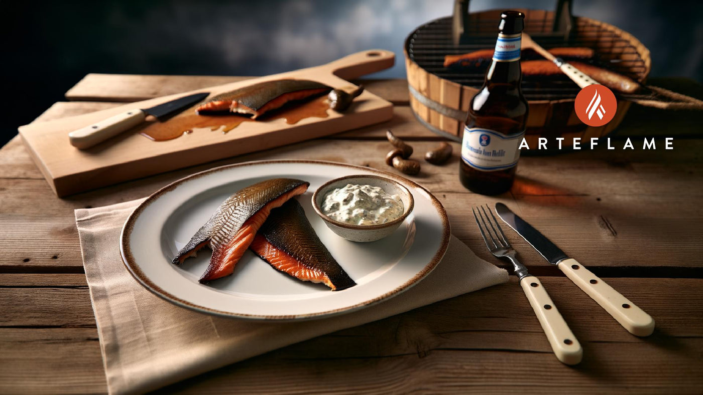 German Smoked Trout Fillets on the Grill