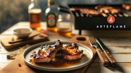 Connecticut Maple Glazed Pork Chops on the Grill