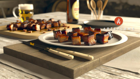 Idaho Pork Belly Burnt Ends on the Arteflame Grill