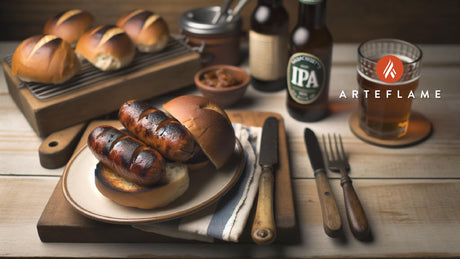 Massachusetts IPA Grilled Bratwurst with Toasted Buns