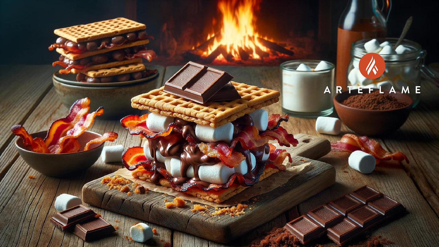 Ultimate Bacon Weave S'mores with Pork Panko Recipe | Arteflame Grill Desserts