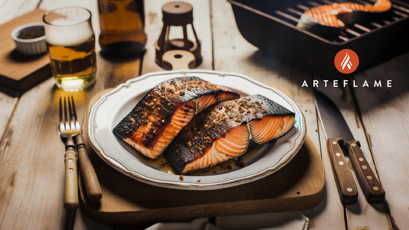 Portuguese Wood-Fired Grilled Salmon