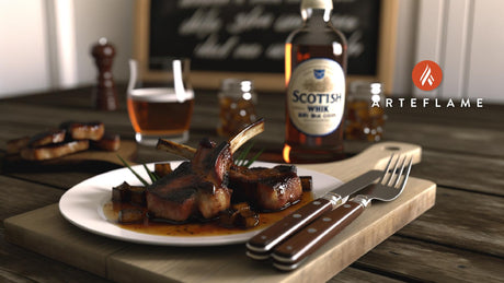 Scottish Whisky BBQ Glazed Wild Boar Chops